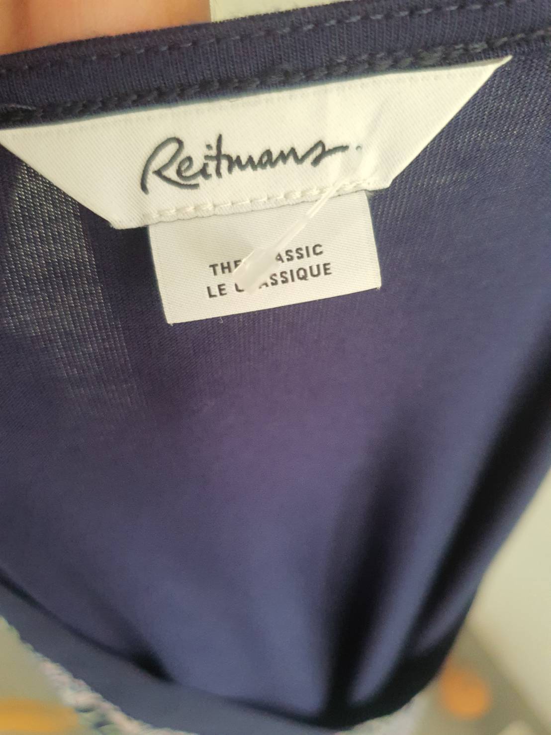 FF05746 เสื้อแฟชัน แขนกุด สีน้ำเงินลายดอกไม้ Reitmans อก 34 นิ้ว
