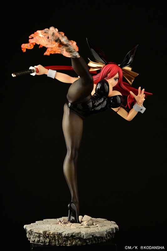 FAIRY TAIL Erza Scarlet High Kick ver. Black Bunny 1/6 Complete Figure(Pre-order)(Single Shipment)