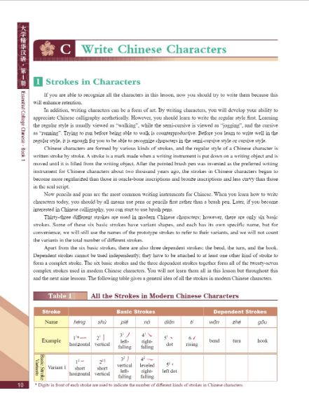 หนังสือภาษาจีน Essential College Chinese เล่ม 1+QR Code 大学精华汉语·第1册 Essential College Chinese (Book 1)+QR Code