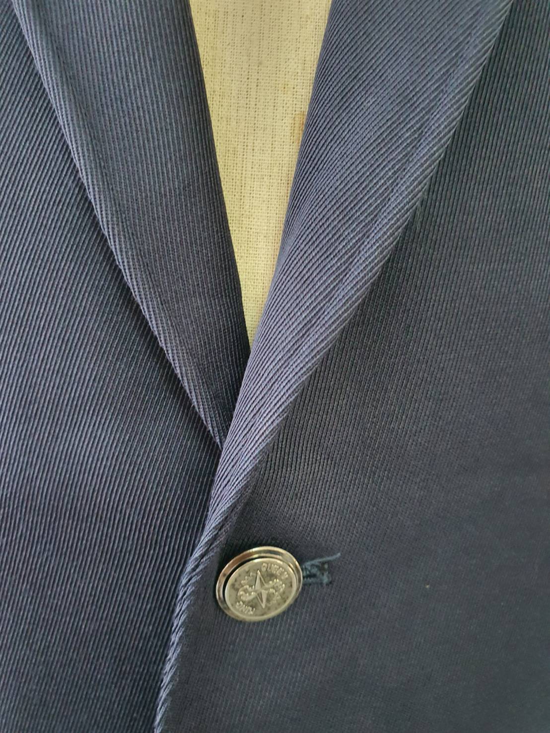 SUIT C0026 เสื้อสูท สีน้ำเงินเข้ม มือสอง อก 36 นิ้ว