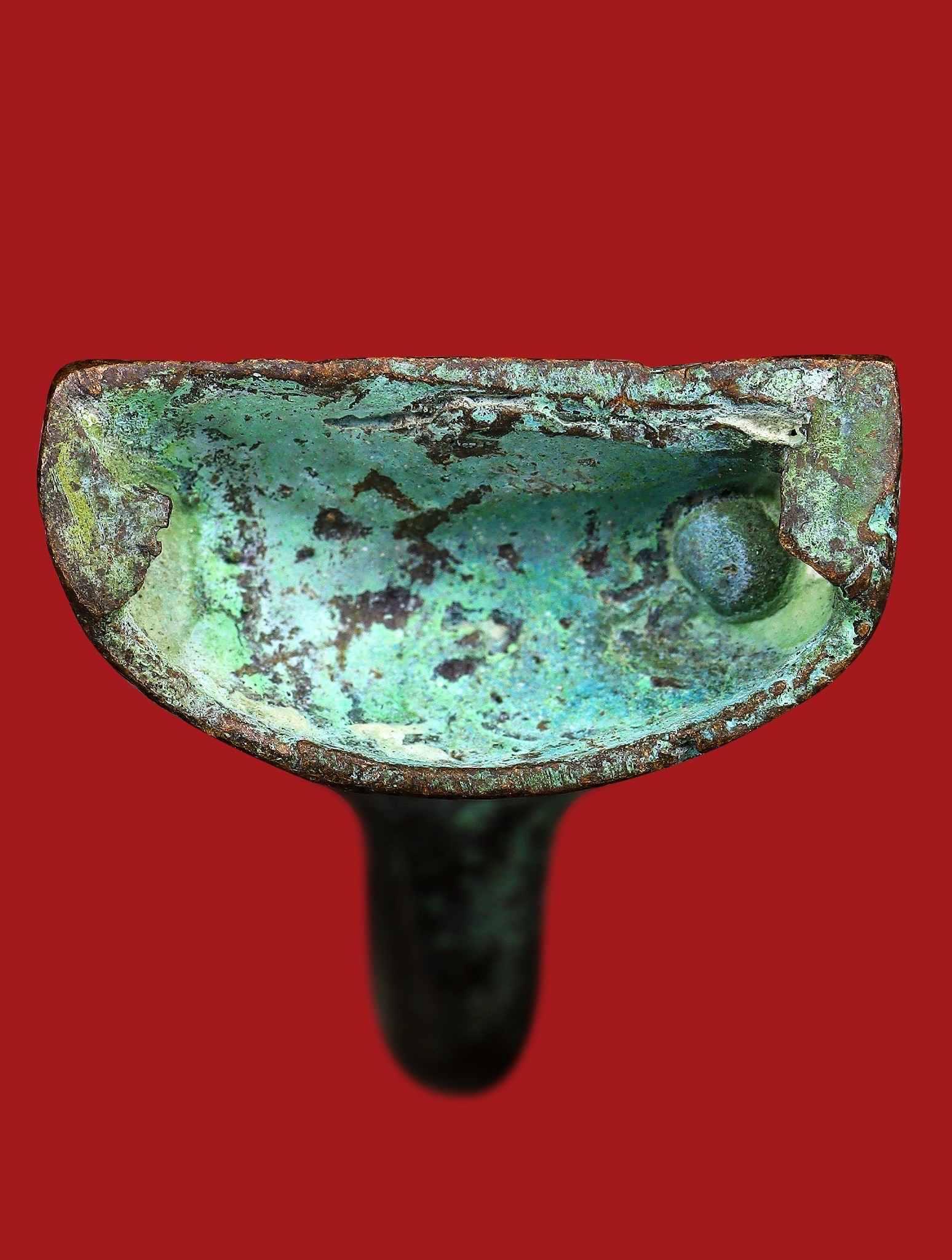 พญางั่งมหามนตราจันทร์เสี้ยว (เนื้อกำไลสำริด) Supreme Mantra Crescent Moon Ngang. (ancient bronze bracelet material) SKU-04044