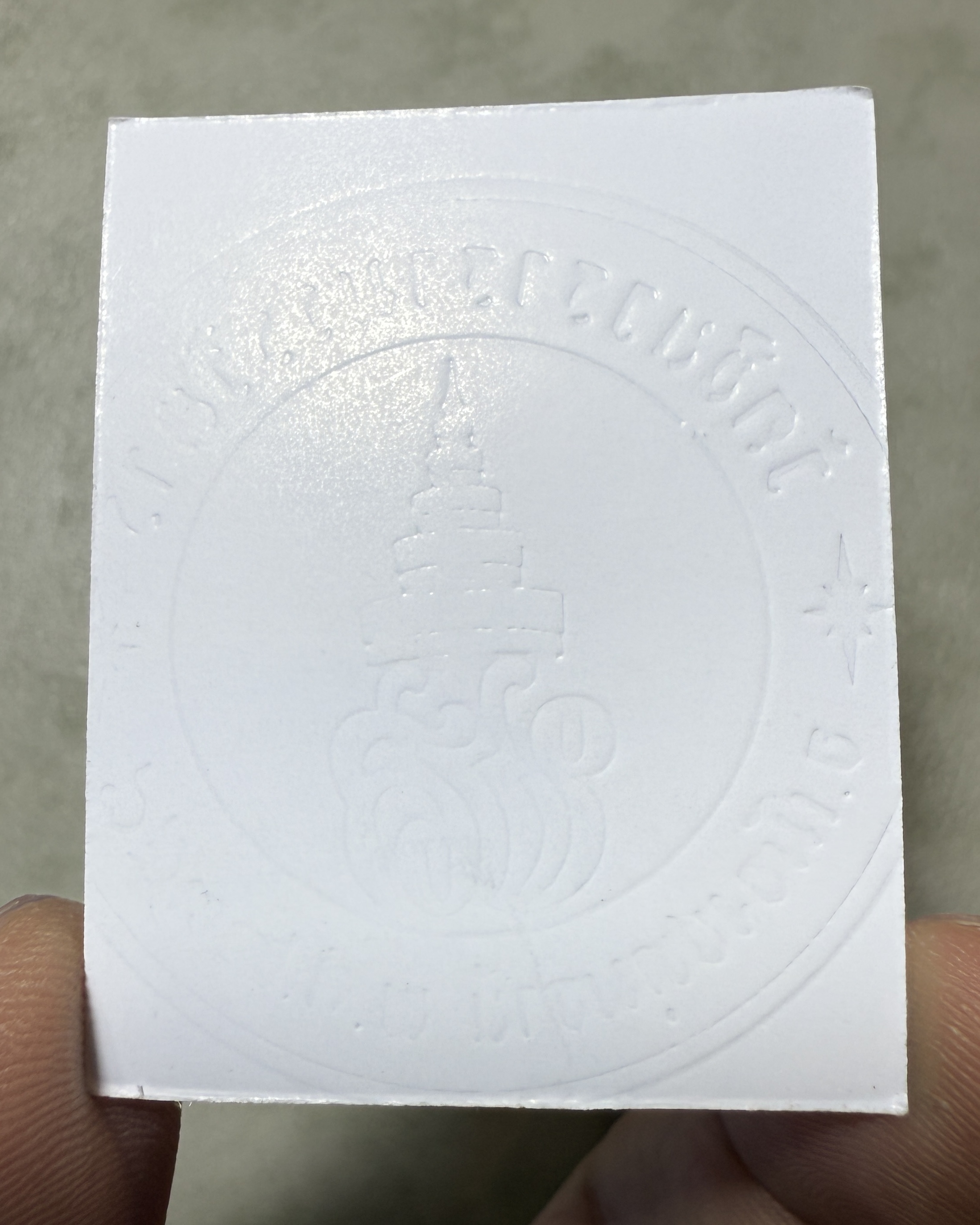 รูปถ่ายหลวงพ่อชำนาญ (รุ่น:เลื่อนสมณศักดิ์พระราช,แบบปั๊มนูนตราวัด) Luang Por Chamnan Portrait. (Series:Royal Monk,embossed with temple seal version) SKU-04011