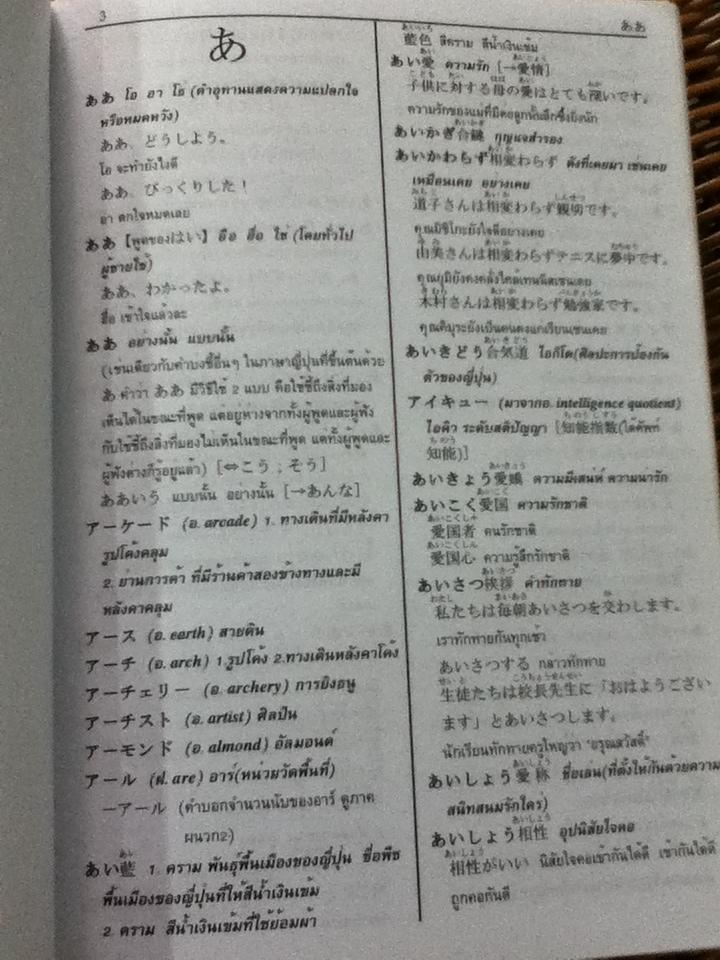 furigana JAPANESE-THAI DICTIONARY พจนานุกรมฟุริงะนะ ญี่ปุ่น-ไทย