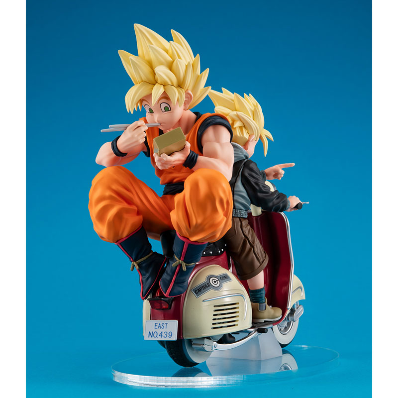 Desktop Real McCoy EX Dragon Ball Z Super Saiyan Son Goku & Super Saiyan Son Gohan & Bike(Pre-order)
