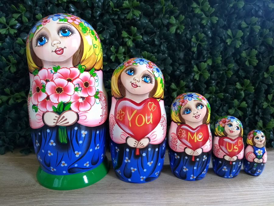 ตุ๊กตาแม่ลูกดก (Matryoshka) - Premium Doll From Russia With Love "You Me Us"