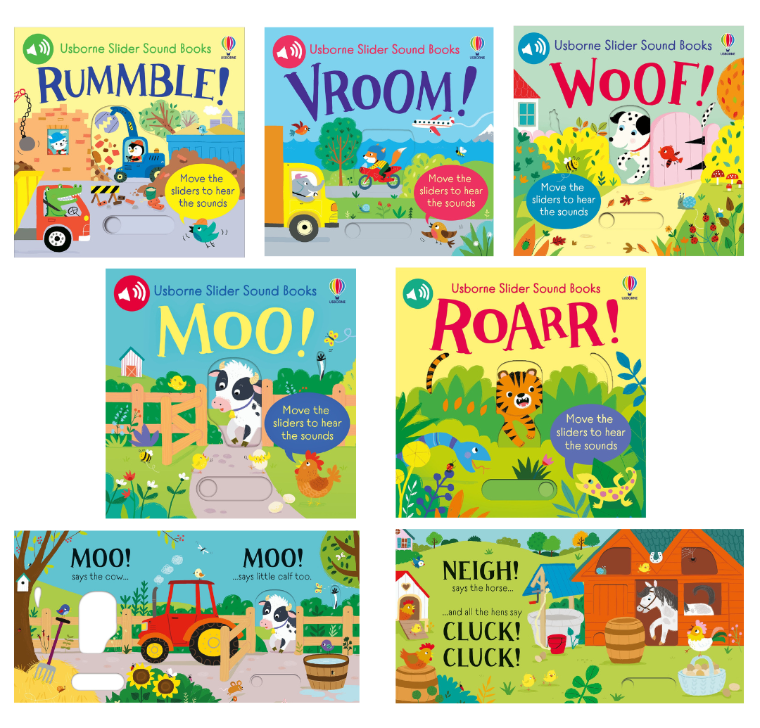 USBORNE SLIDER SOUND BOOKS SERIES (Move the slides to hear the sounds)
