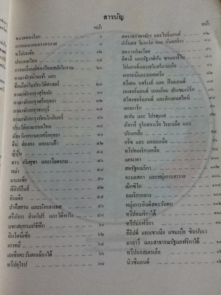 แผนที่ภูมิศาสตร์ ชั้นมัธยมศึกษาตอนต้นและตอนปลาย/ ทองใบ แตงน้อย