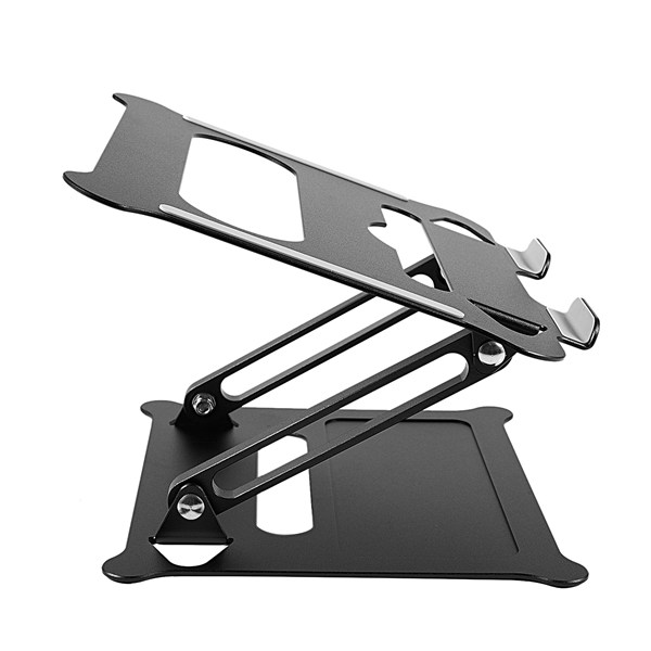 Aluminum Laptop Stand ที่วางโน๊ตบุ๊ค ขาตั้งแลปท็อป อลูมิเนียม ปรับระดับได้ สวยหรูระบายความร้อนได้ดี พกพาสะดวก