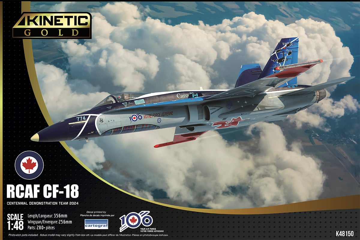 KI-K48150 Kinetic 1/48 CF-188A RCAF Centennial Demo Team 2024