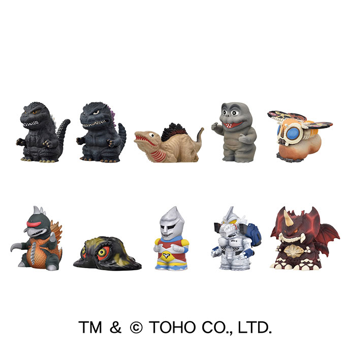 Godzilla Sofubi Puppet Mascot 2 10Pack BOX(Pre-order)