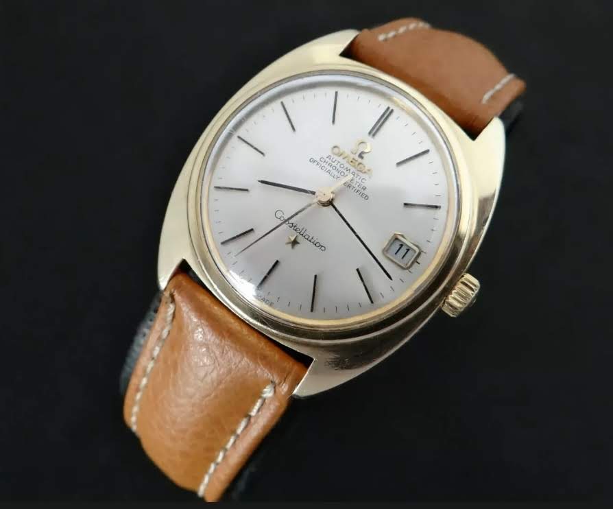 Vintage Omega Constaillation Gold Cap On Stanless Date Cal.561 ขายนาฬิกาโอเมก้า หอดูดาว ทองหุ้ม