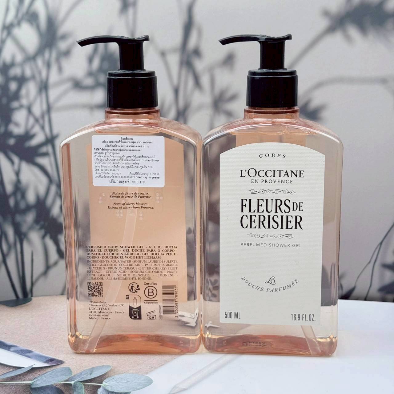 Loccitane Mousse Fleurs de Cerisier Shower Gel 500 ml.