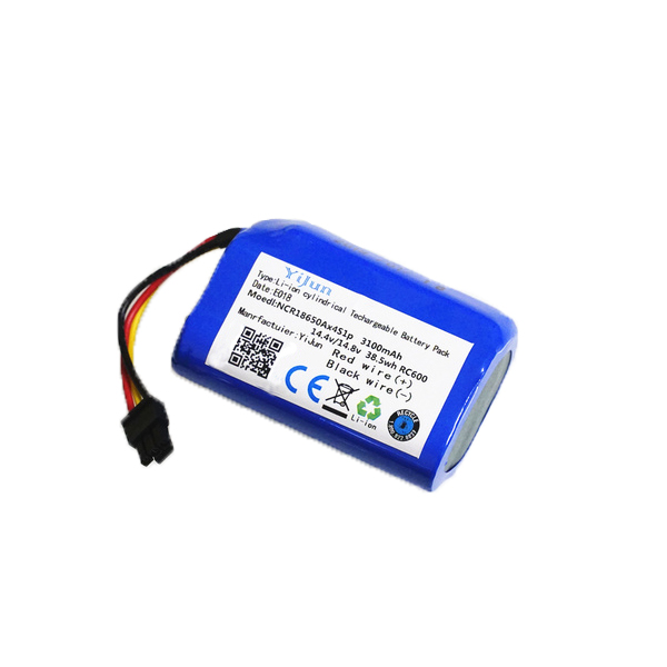 BT0023 แบตเตอรี่ เครื่องดูดฝุ่นอัตโนมัติ ขั่วต่อ 3 สาย 2600mAh / 14.4v / 50-60 Mhz (แบตเตอรี่หุ่นยนต์ดูดฝุ่น)