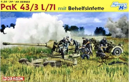 โมเดลรถถัง Dragon Models 1/35 DGM6522 PAK 43/3 L/71 Mit Behelslafette