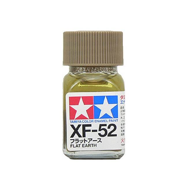 สีทาโมเดล สูตรน้ำมัน สีอีนาเมล สีเพ้นฟิกเกอร์ ทามิย่า Tamiya Enamel XF-52 Flat Earth (10 ml)