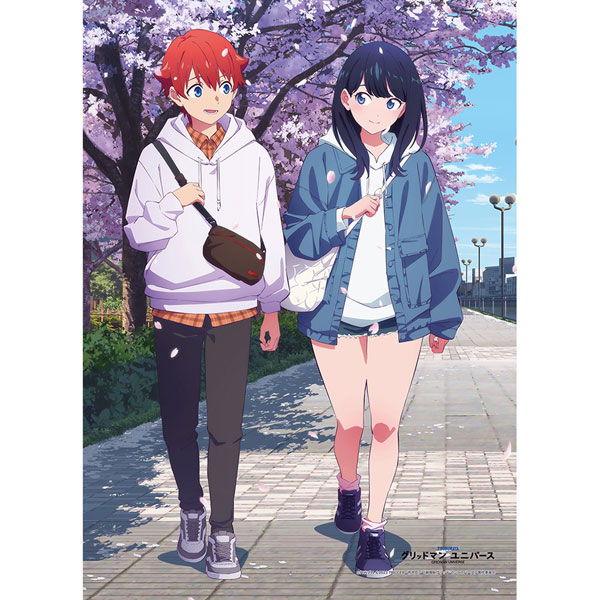 GRIDMAN UNIVERSE New Illustration B2 Wall Scroll (Yuuta & Rikka / Sakura Date) Double Suede(Pre-order)