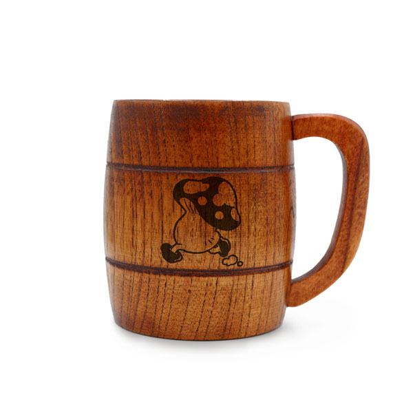 Delicious in Dungeon Walking Mushroom Barrel Design Wooden Mug(Pre-order)