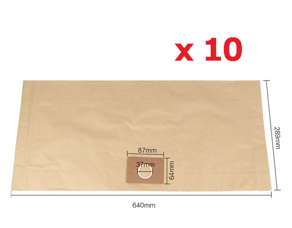 DB0049 ถุงเก็บฝุ่น (10 ใบ / แพ็ค )ขนาดใหญ่ สำหรับ ลิตร เครื่องดูดฝุ่น 30 ลิตร
