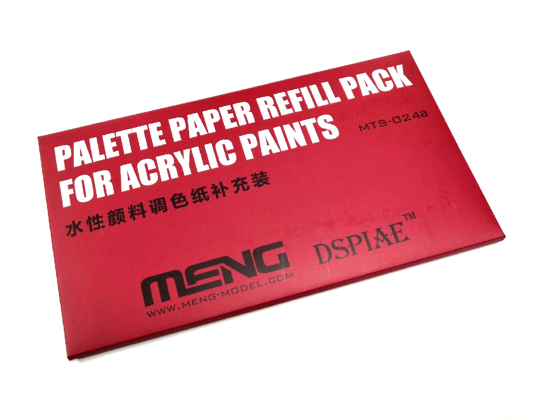 MENG MTS-024a ชุดกระดาษเปลี่ยนสำหรับถาดเปียก (1 ชุด 10 แผ่น) Set of replacement inserts for wet palette DSPIAE, 10 pcs.