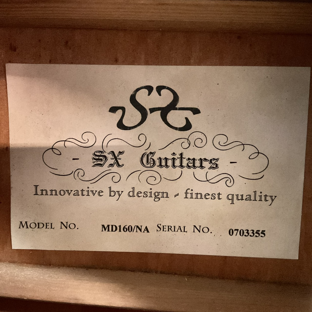 กีต้าร์โปร่ง SX : MD160/NA