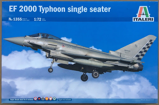 โมเดลเครื่องบินจำลอง Italeri ขนาด 1/72 IT1355 EF-2000 Typhoon single seater