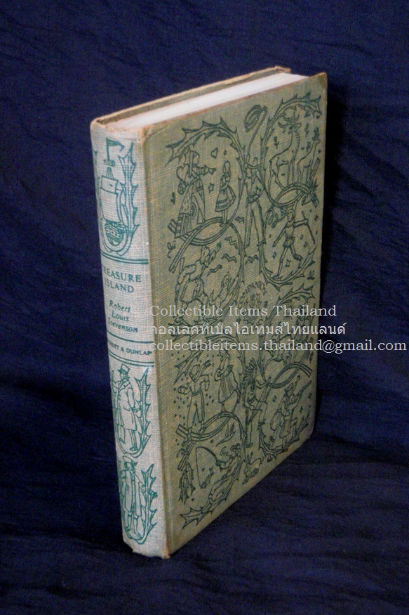 Treasure Island (Illustrated Edition) โดย Robert Louis Stevenson สนพ.Grosset &Dunlap ค.ศ.[ไม่ระบุ] ประมาณ1954
