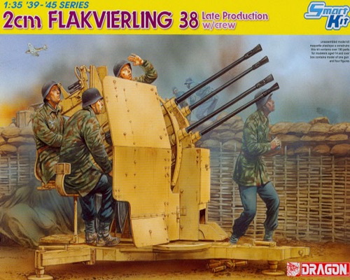 โมเดลฟิกเกอร์ Dragon Models 1/35 DGM6547 2cm Flakvierling 38 Late
