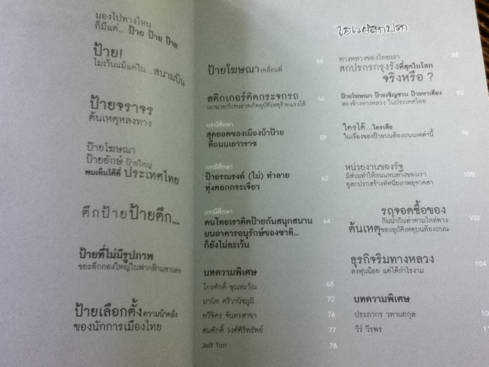เมืองบ้าป้าย ไฮเวย์สกปรก บ้านเมืองรกรุงรัง/ นิธิ สถาปิตานนท์
