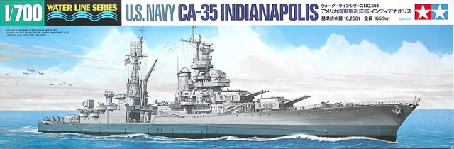 โมเดลเรือรบทามิย่า ขนาด 1/700 Tamiya TA31804 U.S. Navy CA-35 Indianapolis