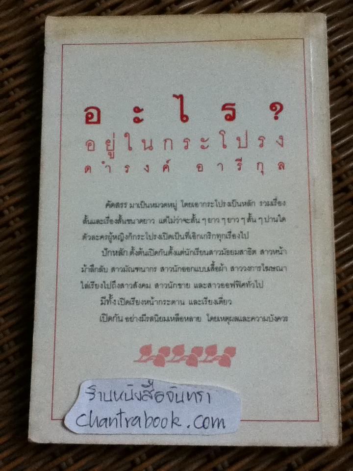 อะไร?อยู่ในกระโปรง/ ดำรงค์ อารีกุล