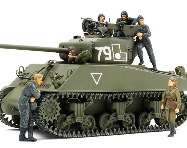 โมเดลรถถังทามิย่า ขนาด 1/35 Tamiya TA25105 Tamiya M4A2 (76) W Sherman Red Army