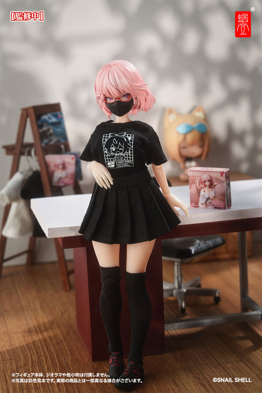 Snail Shell Staff Uniform (Black) Doll Outfit Set Complete Model Optional Part (DOLL ACCESSORY)(Pre-order)