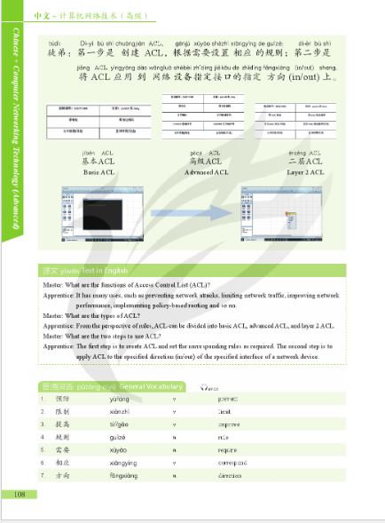 แบบเรียนภาษาจีนคอมพิวเตอร์ Chinese + Computer Networking Technology (ระดับสูง) 中文+计算机网络技术 (高级) Chinese + Computer Networking Technology (Advanced) Textbook