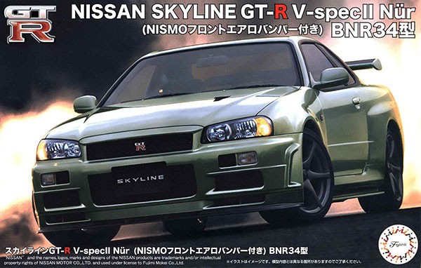 ID-285 Fujimi 1/24 Skyline GT-R V-specII Nur w/Nismo Front Aero Bumper