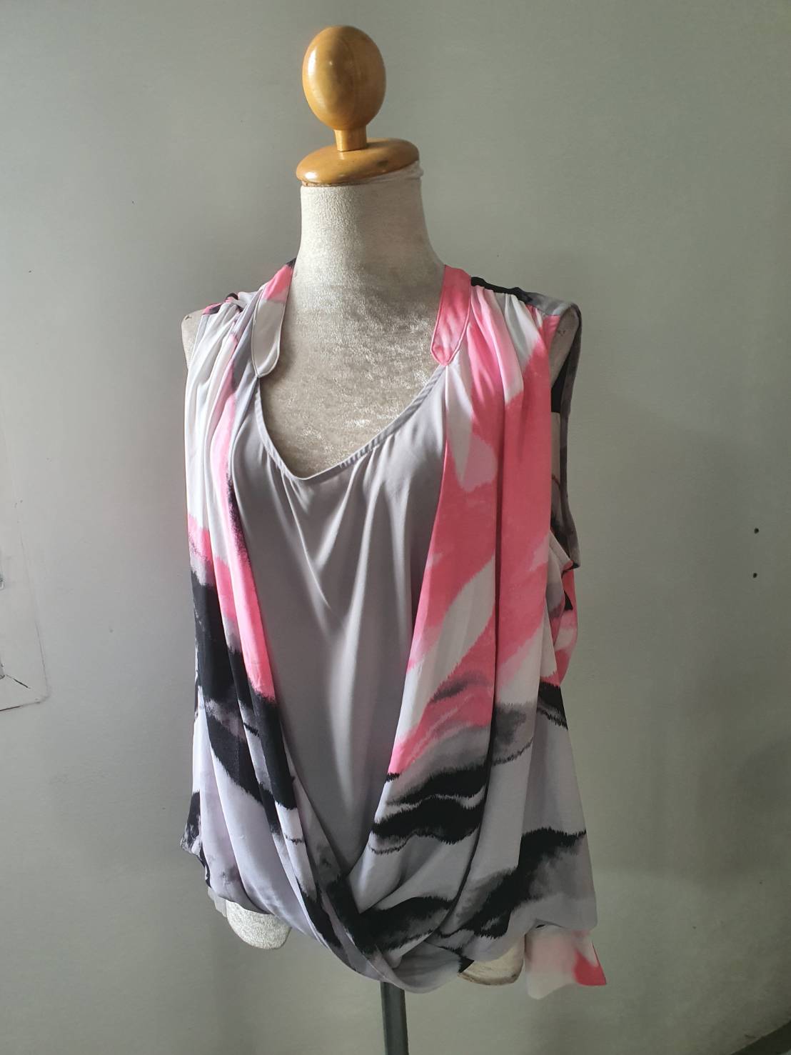 FF06518 เสื้อผ้ามือสอง ชีฟอง ALFANI อก 46 นิ้ว