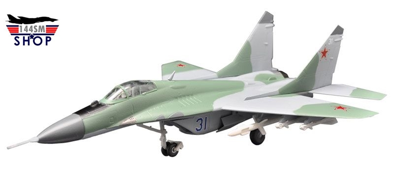 โมเดลเครื่องบินจำลองขนาด 1/144 ยี่ห้อเอฟทอย ชุดยูโรเจ็ทคอลเลคชั่น 2 ตัว 1-D: MiG-29S Fulcrum C Russian Air Force