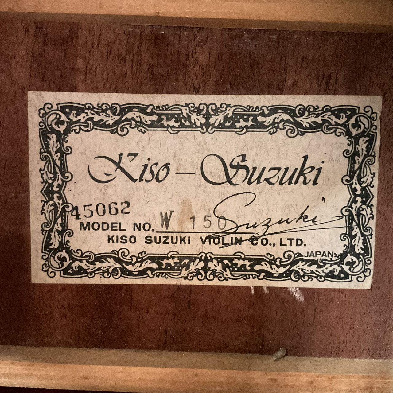 กีต้าร์โปร่ง Kiso-Suzuki : W150