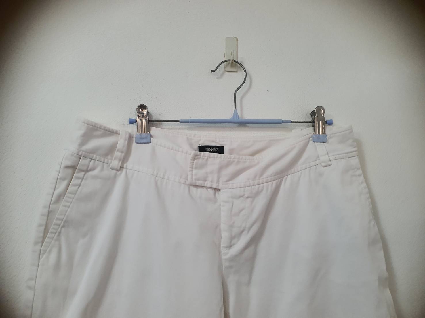 FF06557 กางเกงผ้า มือสอง สีขาว Mossimo เอว 32 นิ้ว