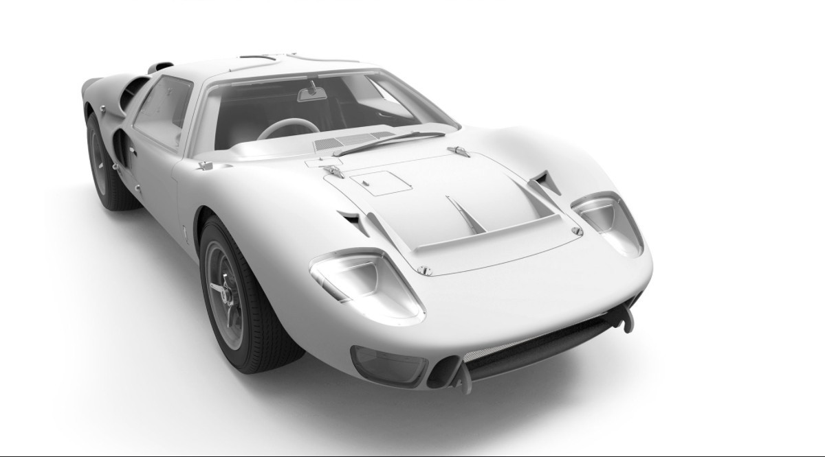 โมเดลรถสปอร์ต MENG RS-002 1/12 Ford GT40 Mk.II ’66 Sport Car Classic