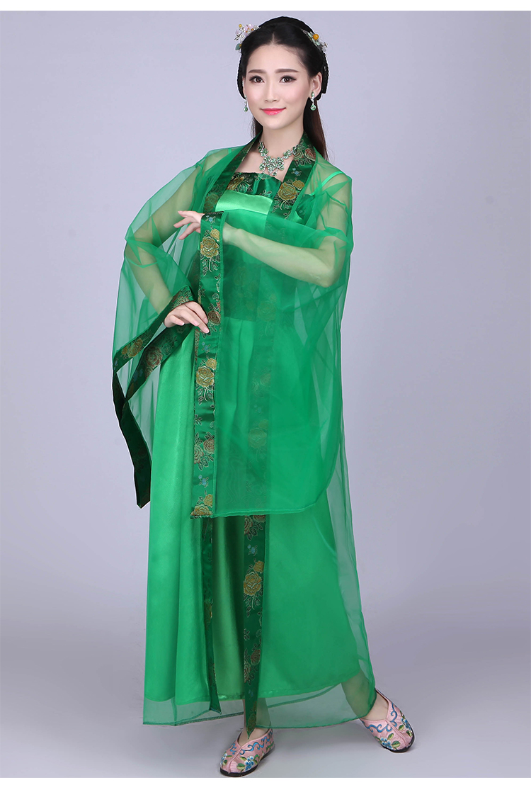 ชุดสตรีสมัยราชวงศ์ถัง (ชุดกระโปรง+เสื้อคลุม) 唐装汉服古装 Tang Dynasty Women's Costumes