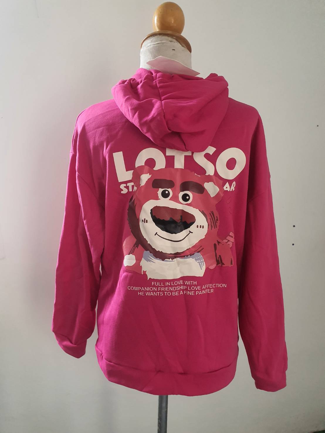 FF05725 เสื้อคลุมมีฮูด สีชมพู ของใหม่ อก 40-42 นิ้ว