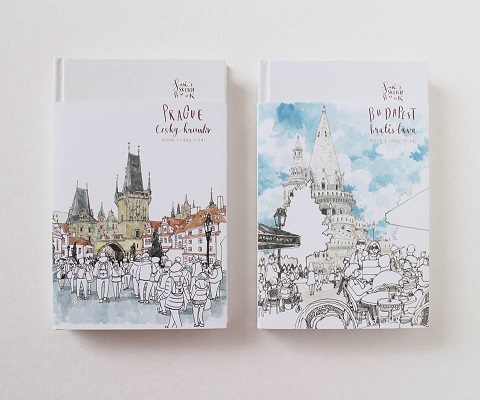 Sasi's Sketchbook Prague, Cesky Krumlov book 1 (day 1-14) 28 วันในยุโรปตะวันออก เล่ม 1