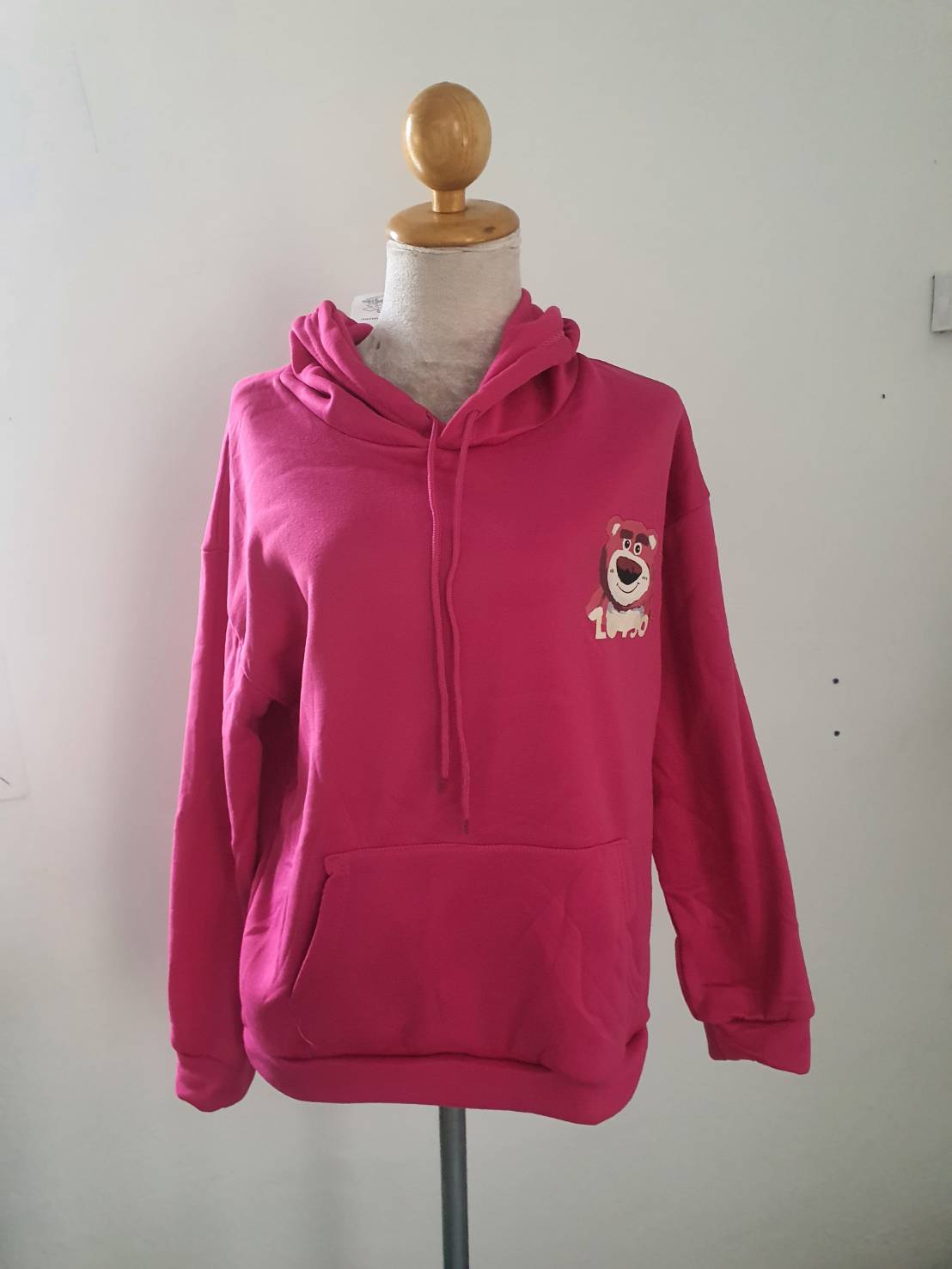 FF05725 เสื้อคลุมมีฮูด สีชมพู ของใหม่ อก 40-42 นิ้ว