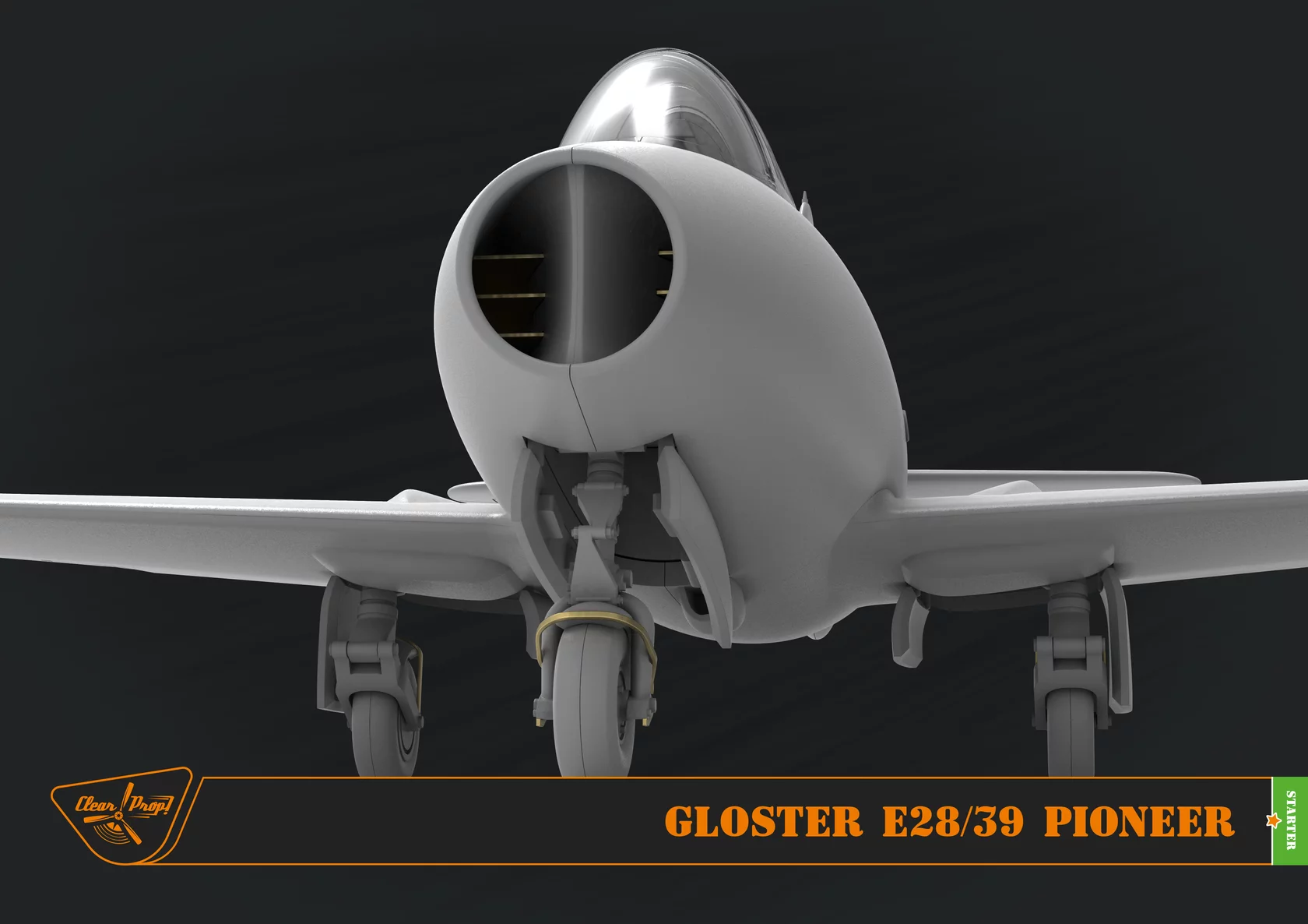 โมเดลเครื่องบิน Clear Prop Models 1/72 CP72007 GLOSTER E28/39 PIONEER
