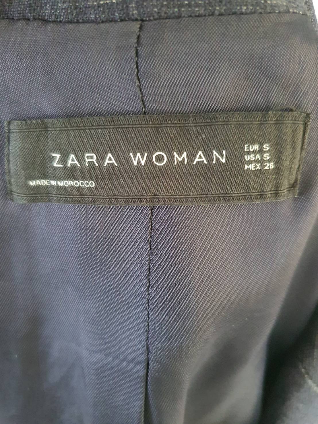 FF06019 เสื้อทรงสูท หญิง มือสอง สียีนส์ แบรนด์ ZARA อก 36 นิ้ว