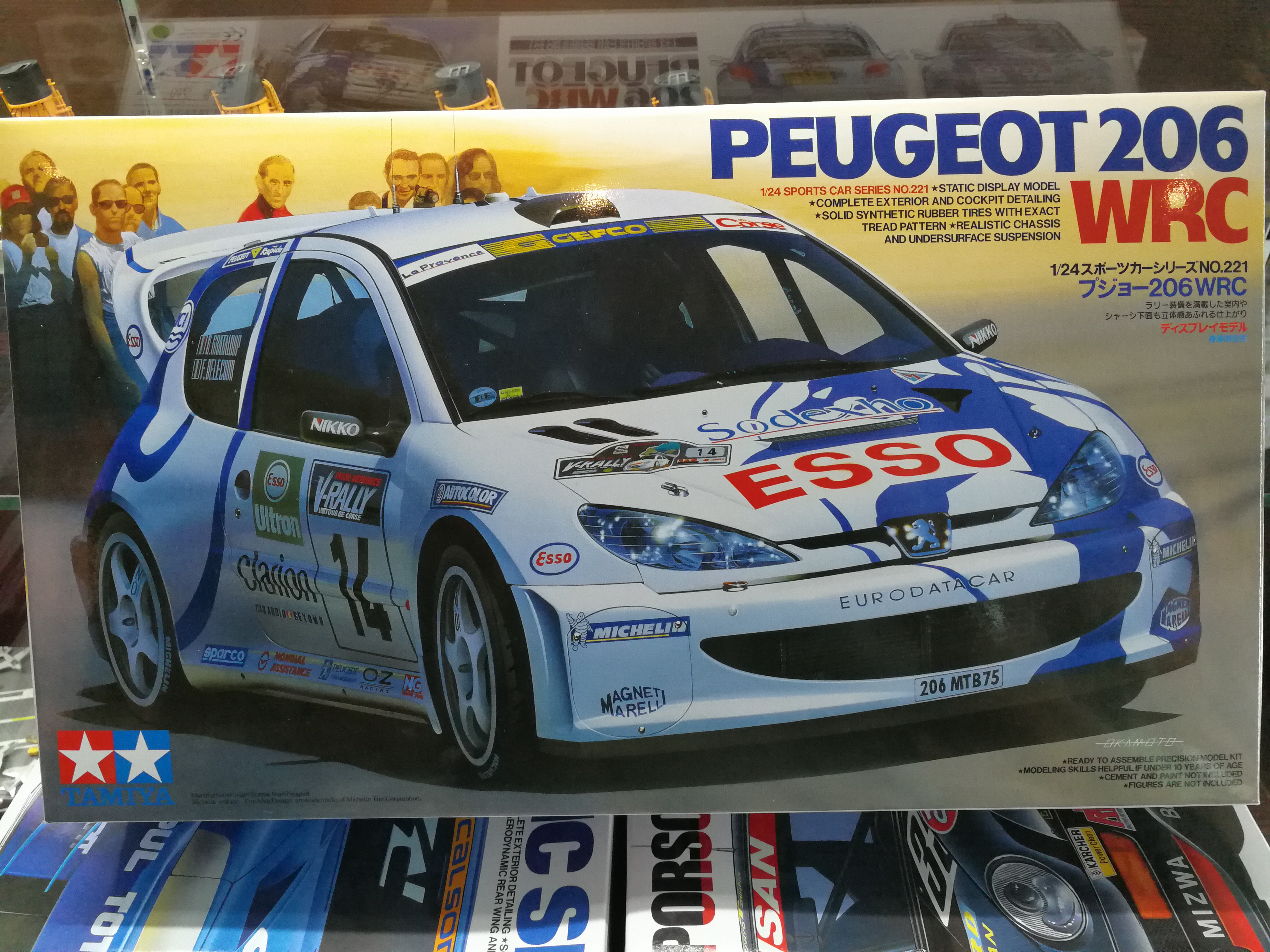 โมเดลรถจำลองทามิย่า ขนาด 1/24 TA24221 Peugeot 206 WRC