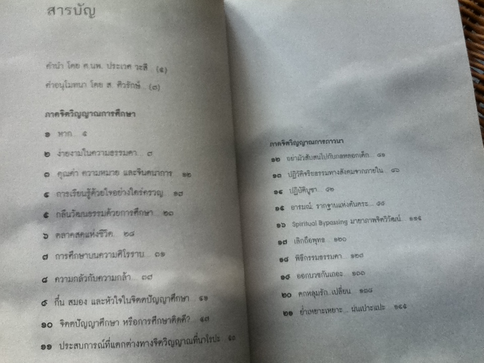 เรียนรู้ด้วยใจอย่างใคร่ครวญ/ วิจักขณ์ พานิช **หนังสือลายเซ็น**