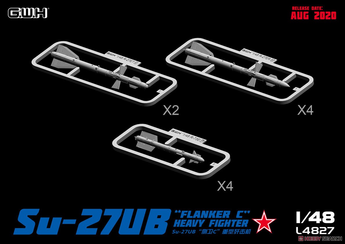 โมเดลเครื่องบิน Great Wall Hobby 1/48 L4827 Su-27UB "Flanker C" Heavy Fighter