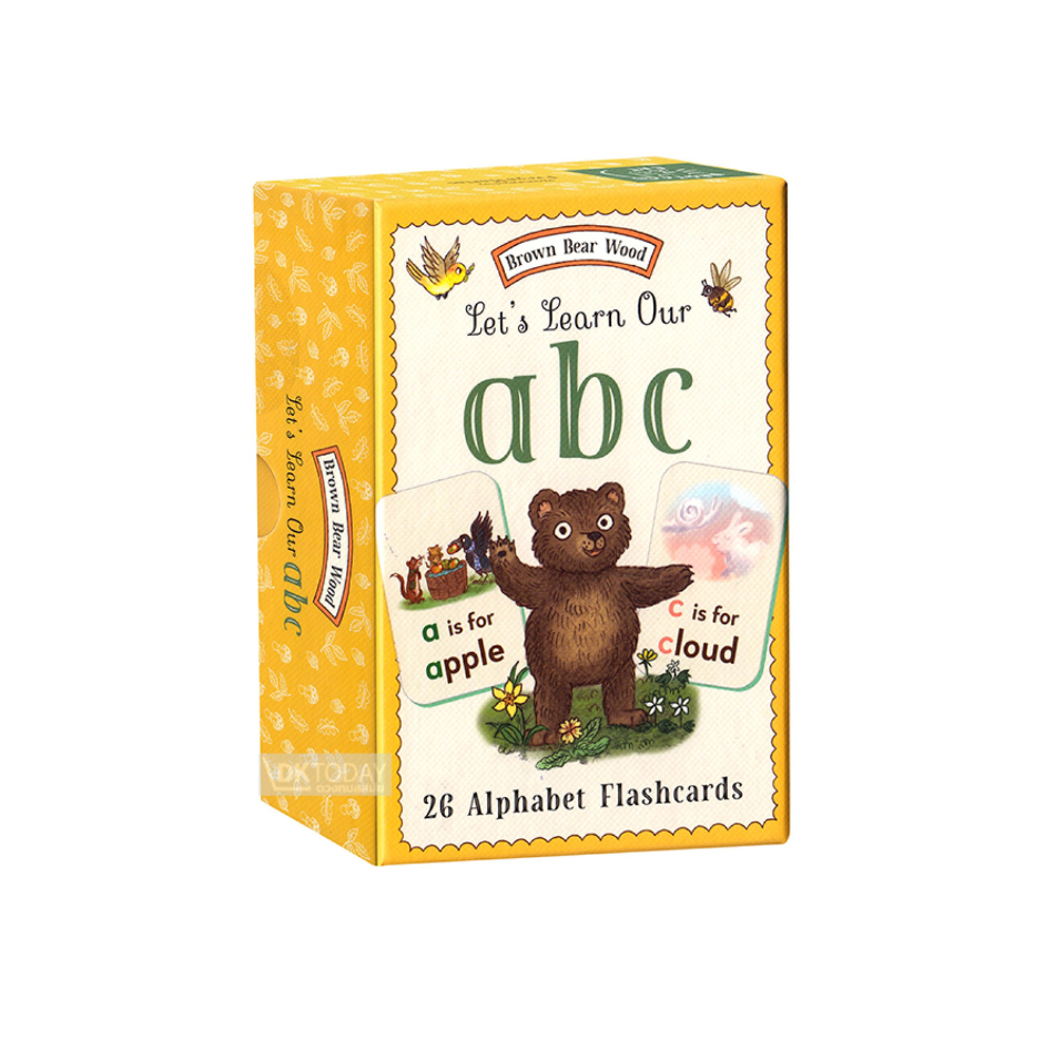 LET'S LEARN OUR ABC (26 ALPHABET FLASHCARDS) : BROWN BEAR WOOD BY DKTODAY