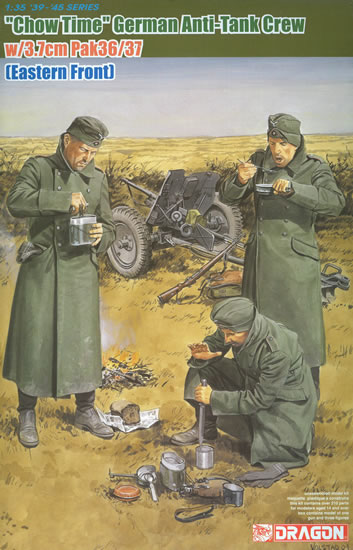 โมเดลฟิกเกอร์ Dragon Models 1/35 DRA6697 Chow Time German Anti-Tank Crew